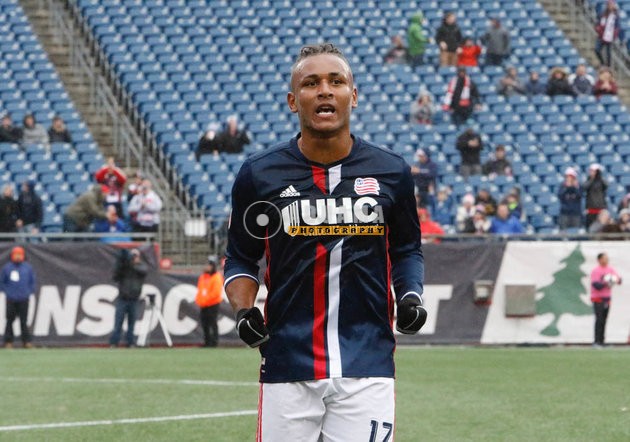 Juan Agudelo (17) celebrates goal