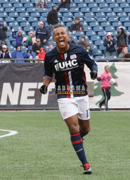Juan Agudelo (17) celebrates goal