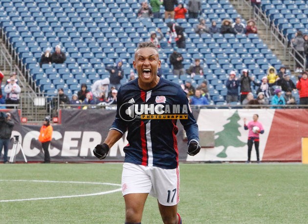 Juan Agudelo (17) celebrates goal