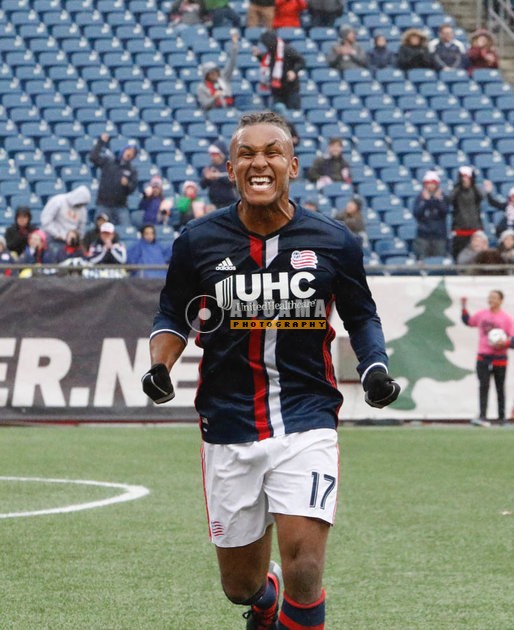 Juan Agudelo (17) celebrates goal