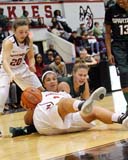 during 2015 Northeastern University Winter Showdown between  Women's Basketball and Michigan State at Mathews Arena in Boston, MA on Friday, December 18, 2015. Michigan State won 77-51. CREDIT/ CHRIS ADUAMA.