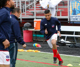 during Boston City FC and Hartford City NPSL match at Al-Marzook Field, University of Hartford, West Hartford, CT on Saturday, April 27, 2019. The match ended in 3-3 tie. CREDIT/ CHRIS ADUAMA