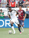 during U.S. -GHANA Mens friendly  soccer match at Rentschler Field in East Hartford, Connecticut on Saturday, July 1, 2017. U.S. won 2-1.CREDIT/ CHRIS ADUAMA