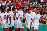 during Liverpool FC and Sevilla FC pre-season 2019 friendly football match at Fenway Park in Boston, MA on Sunday, July 21, 2019. Sevilla FC won 2-1. CREDIT/CHRIS ADUAMA