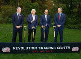 New England Revolution Breaks Ground on New Training Center near Gillette Stadium in Foxboro, MA on Monday, October 15, 2018. CREDIT/ CHRIS ADUAMA