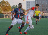 during New England Revolution and D.C. United in U.S. Open Cup round of 16 at Harvard University's Jordan Field in Allston, MA. on Wednesday, June 28, 2017. Revs won 2-1. CREDIT/ CHRIS ADUAMA