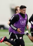 Gustavo Bou (7) during New England Revolution first 2020 Training Session at the Field House Gillette Stadium in Foxboro, MA on Monday, January 20, 2020. CREDIT/ CHRIS ADUAMA.