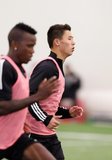 Simon Lekressner during New England Revolution first 2020 Training Session at the Field House Gillette Stadium in Foxboro, MA on Monday, January 20, 2020. CREDIT/ CHRIS ADUAMA.