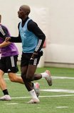 Wilfried Zahibo (23) during New England Revolution first 2020 Training Session at the Field House Gillette Stadium in Foxboro, MA on Monday, January 20, 2020. CREDIT/ CHRIS ADUAMA.