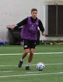 Scott Caldwell (6) during New England Revolution first 2020 Training Session at the Field House Gillette Stadium in Foxboro, MA on Monday, January 20, 2020. CREDIT/ CHRIS ADUAMA.