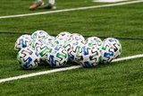 Training Balls during New England Revolution first 2020 Training Session at the Field House Gillette Stadium in Foxboro, MA on Monday, January 20, 2020. CREDIT/ CHRIS ADUAMA.
