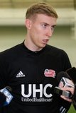 Adam Buksa during New England Revolution first 2020 Training Session at the Field House Gillette Stadium in Foxboro, MA on Monday, January 20, 2020. CREDIT/ CHRIS ADUAMA.