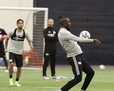 during New England Revolution's first training of the 2017 season at the Empower Field House at Gillette Stadium in Foxboro, MA on Tuesday, January 24, 2017. CREDIT/ CHRIS ADUAMA.