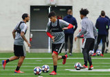 Nicolas Firmino (29) during New England Revolution pre-season training in Empower Field House at Gillette Stadium in Foxboro, MA on Monday, February 11, 2019. CREDIT/ CHRIS ADUAMA