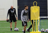 during New England Revolution pre-season training in Empower Field House at Gillette Stadium in Foxboro, MA on Monday, February 11, 2019. CREDIT/ CHRIS ADUAMA