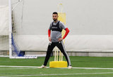 Gabriel Somi (91) during New England Revolution pre-season training in Empower Field House at Gillette Stadium in Foxboro, MA on Monday, February 11, 2019. CREDIT/ CHRIS ADUAMA