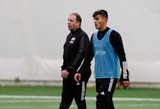 Head Coach Bruce Arena during New England Revolution 2020 Pre-Season Training Session at the Field House- Gillette Stadium in Foxboro, MA on Friday, January 31, 2020. CREDIT/ CHRIS ADUAMA.
