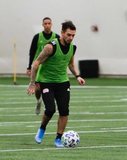 Diego Fagundez (14) during New England Revolution 2020 Pre-Season Training Session at the Field House- Gillette Stadium in Foxboro, MA on Friday, January 31, 2020. CREDIT/ CHRIS ADUAMA.