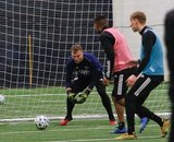 Jeff Caldwell - GK during New England Revolution 2020 Pre-Season Training Session at the Field House- Gillette Stadium in Foxboro, MA on Friday, January 31, 2020. CREDIT/ CHRIS ADUAMA.