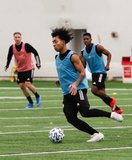 Isaac Angking (5) during New England Revolution 2020 Pre-Season Training Session at the Field House- Gillette Stadium in Foxboro, MA on Friday, January 31, 2020. CREDIT/ CHRIS ADUAMA.