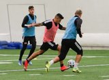 Gustavo Bou (7) during New England Revolution 2020 Pre-Season Training Session at the Field House- Gillette Stadium in Foxboro, MA on Friday, January 31, 2020. CREDIT/ CHRIS ADUAMA.