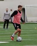 Scott Caldwell (6) during New England Revolution 2020 Pre-Season Training Session at the Field House- Gillette Stadium in Foxboro, MA on Friday, January 31, 2020. CREDIT/ CHRIS ADUAMA.