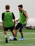 during New England Revolution 2020 Pre-Season Training Session at the Field House- Gillette Stadium in Foxboro, MA on Friday, January 31, 2020. CREDIT/ CHRIS ADUAMA.