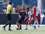 during Revs U-13 and Valencia FC match at Gillette Stadium in Foxboro, MA on Sunday, May 26, 2019. Valencia FC won 3-0. CREDIT/ CHRIS ADUAMA