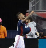 during New England Revolution and New York City FC MLS match at Gillette Stadium in Foxboro, MA on Sunday, October 15, 2017. Revs won 2-1. CREDIT/ CHRIS ADUAMA