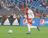 during New England Revolution and Columbus SC MLS match at Gillette Stadium in Foxboro, MA on Saturday, May 19, 2018. Revs lost 0-1 CREDIT/ CHRIS ADUAMA