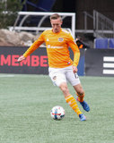 Dylan Remick (15) during New England Revolution and Houston Dynamo MLS match at Gillette Stadium in Foxboro, MA on Saturday, April 8, 2017.  Revs won 2-0 CREDIT/ CHRIS ADUAMA