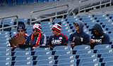 Revs fans before New England Revolution and Houston Dynamo MLS match at Gillette Stadium in Foxboro, MA on Saturday, April 8, 2017.  Revs won 2-0 CREDIT/ CHRIS ADUAMA
