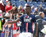 Je-Vaughn Watson (15) during New England Revolution and Houston Dynamo MLS match at Gillette Stadium in Foxboro, MA on Saturday, April 8, 2017.  Revs won 2-0 CREDIT/ CHRIS ADUAMA