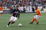 Lee Nguyen (24), Alex during New England Revolution and Houston Dynamo MLS match at Gillette Stadium in Foxboro, MA on Saturday, April 8, 2017.  Revs won 2-0 CREDIT/ CHRIS ADUAMA