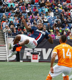 Andrew Farrell (2) during New England Revolution and Houston Dynamo MLS match at Gillette Stadium in Foxboro, MA on Saturday, April 8, 2017.  Revs won 2-0 CREDIT/ CHRIS ADUAMA