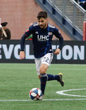 Carles Gil (22) during New England Revolution and FC Cincinnati MLS match at Gillette Stadium in Foxboro, MA on Sunday, March 24, 2019. The match ended in 2-0 win for FC Cincinnati. CREDIT/ CHRIS ADUAMA