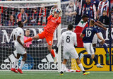 Spencer Richey (18) Keeper during New England Revolution and FC Cincinnati MLS match at Gillette Stadium in Foxboro, MA on Sunday, March 24, 2019. The match ended in 2-0 win for FC Cincinnati. CREDIT/ CHRIS ADUAMA