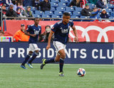Michael Mancienne (28) during New England Revolution and FC Cincinnati MLS match at Gillette Stadium in Foxboro, MA on Sunday, March 24, 2019. The match ended in 2-0 win for FC Cincinnati. CREDIT/ CHRIS ADUAMA
