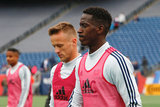 Antonio Delamea (19), Wilfried Zahibo (23) during New England Revolution and FC Cincinnati MLS match at Gillette Stadium in Foxboro, MA on Sunday, March 24, 2019. The match ended in 2-0 win for FC Cincinnati. CREDIT/ CHRIS ADUAMA