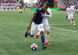 during New England Revolution and FC Cincinnati MLS match at Gillette Stadium in Foxboro, MA on Sunday, March 24, 2019. The match ended in 2-0 win for FC Cincinnati. CREDIT/ CHRIS ADUAMA