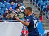 Brandon Bye (15) during New England Revolution and FC Cincinnati MLS match at Gillette Stadium in Foxboro, MA on Sunday, March 24, 2019. The match ended in 2-0 win for FC Cincinnati. CREDIT/ CHRIS ADUAMA