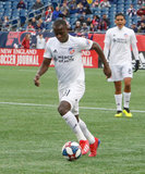 Kekuta Manneh (31) during New England Revolution and FC Cincinnati MLS match at Gillette Stadium in Foxboro, MA on Sunday, March 24, 2019. The match ended in 2-0 win for FC Cincinnati. CREDIT/ CHRIS ADUAMA