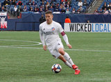 Greg Garza (4) during New England Revolution and FC Cincinnati MLS match at Gillette Stadium in Foxboro, MA on Sunday, March 24, 2019. The match ended in 2-0 win for FC Cincinnati. CREDIT/ CHRIS ADUAMA