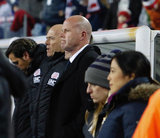 Coach Brad Friedel during New England Revolution and FC Dallas MLS match at Gillette Stadium in Foxboro, MA on Saturday, April 14, 2018. Revs lost 0-1. CREDIT/ CHRIS ADUAMA