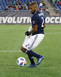 Andrew Farrell (2) during New England Revolution and FC Dallas MLS match at Gillette Stadium in Foxboro, MA on Saturday, April 14, 2018. Revs lost 0-1. CREDIT/ CHRIS ADUAMA