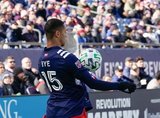 during New England Revolution Home Opener of their 25 MLS Season match against Chicago Fire FC at Gillette Stadium in Foxboro, MA on Saturday, March 7, 2020. The match ended in 1-1 tie. CREDIT/ CHRIS ADUAMA.