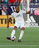 Andrew Farrell (2) during New England Revolution and Houston Dynamo MLS match at Gillette Stadium in Foxboro, MA on Saturday, June 29, 2019.  Revs won 2-1. CREDIT/CHRIS ADUAMA