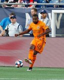 Chris Duvall (12) during New England Revolution and Houston Dynamo MLS match at Gillette Stadium in Foxboro, MA on Saturday, June 29, 2019.  Revs won 2-1. CREDIT/CHRIS ADUAMA