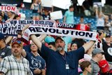 Revs Supporters during New England Revolution and Houston Dynamo MLS match at Gillette Stadium in Foxboro, MA on Saturday, June 29, 2019.  Revs won 2-1. CREDIT/CHRIS ADUAMA