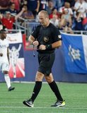Referee Silviu Petrescu during New England Revolution and Houston Dynamo MLS match at Gillette Stadium in Foxboro, MA on Saturday, June 29, 2019.  Revs won 2-1. CREDIT/CHRIS ADUAMA